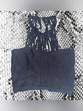 bebe Black Strappy Top